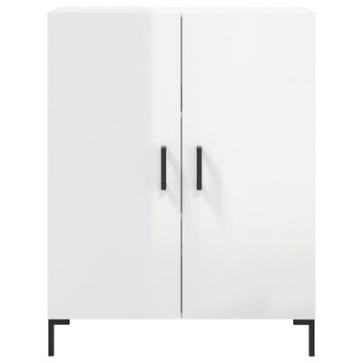 vidaXL Skříň highboard lesklá bílá 69,5 x 34 x 180 cm kompozitní dřevo