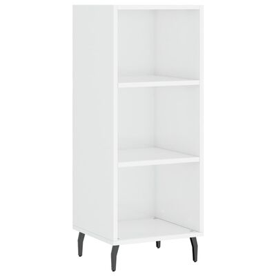 vidaXL Skříň highboard bílá s vysokým leskem 34,5x34x180 cm kompozit