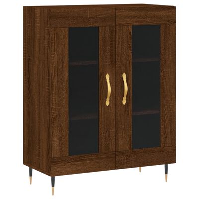 vidaXL Skříň highboard hnědý dub 69,5 x 34 x 180 cm kompozitní dřevo