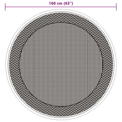 vidaXL Venkovní koberec zelený Ø 160 cm PP