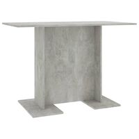 vidaXL Jídelní stůl betonově šedý 110 x 60 x 75 cm kompozitní dřevo