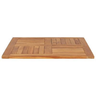 vidaXL Stolní deska masivní teakové dřevo čtvercová 80 x 80 x 2,5 cm