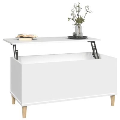 vidaXL Konferenční stolek bílý 90 x 44,5 x 45 cm kompozitní dřevo