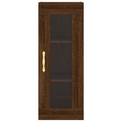 vidaXL Skříň highboard hnědý dub 34,5 x 34 x 180 cm kompozitní dřevo