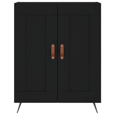 vidaXL Skříň highboard černá 69,5 x 34 x 180 cm kompozitní dřevo