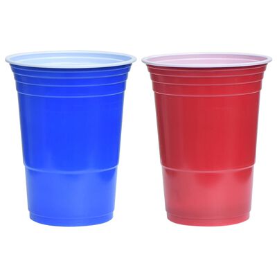 vidaXL Skládací stůl na beer pong s kelímky a míčky 240 cm