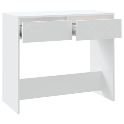 vidaXL Konzolový stolek bílý 89 x 41 x 76,5 cm ocel