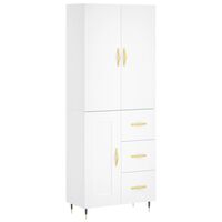 vidaXL Skříň highboard bílá 69,5 x 34 x 180 cm kompozitní dřevo