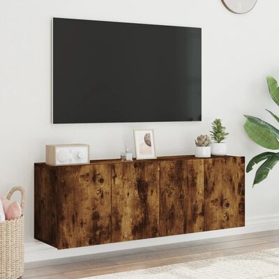 vidaXL TV skříňky nástěnné 2 ks kouřový dub 60 x 30 x 41 cm