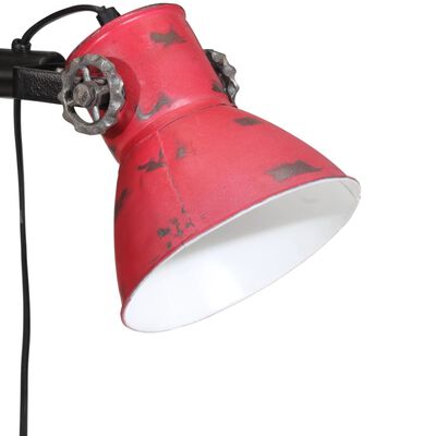vidaXL Stojací lampa 25 W červená patina 25 x 25 x 90/160 cm E27