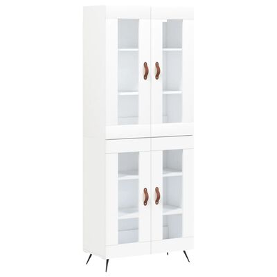 vidaXL Skříň highboard bílá 69,5 x 34 x 180 cm kompozitní dřevo