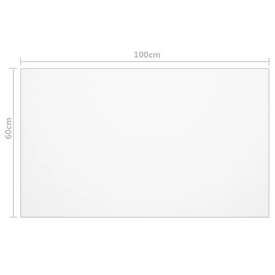 vidaXL Ochranná fólie na stůl průhledná 100 x 60 cm 2 mm PVC