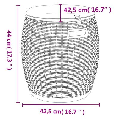 vidaXL Zahradní úložný box 4 v 1 světle hnědý polypropylen