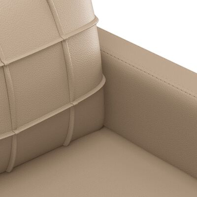 vidaXL 3dílná sedací souprava s poduškami cappuccino umělá kůže
