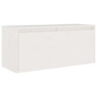 vidaXL Nástěnná skříňka bílá 80 x 30 x 35 cm masivní borové dřevo