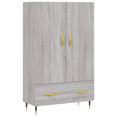 vidaXL Skříň highboard šedá sonoma 69,5 x 31 x 115 cm kompozitní dřevo