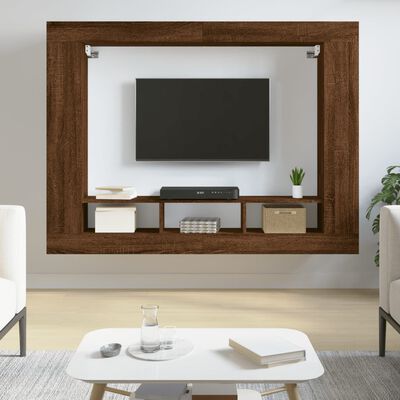 vidaXL TV skříňka hnědý dub 152 x 22 x 113 cm kompozitní dřevo