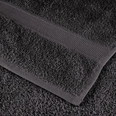 vidaXL Premium ručníky na ruce SOLUND 10 ks antracit 30x30 cm 600 g/m²