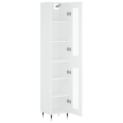 vidaXL Skříň highboard bílá 34,5 x 34 x 180 cm kompozitní dřevo