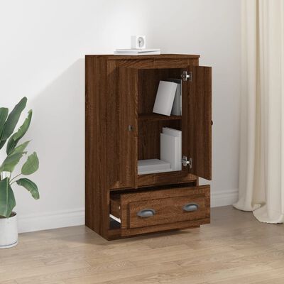 vidaXL Skříň highboard hnědý dub 60 x 35,5 x 103,5 kompozitní dřevo