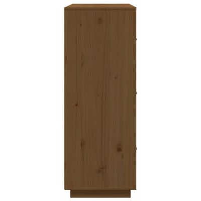 vidaXL Skříň highboard medově hnědá 67x40x108,5 cm masivní borovice