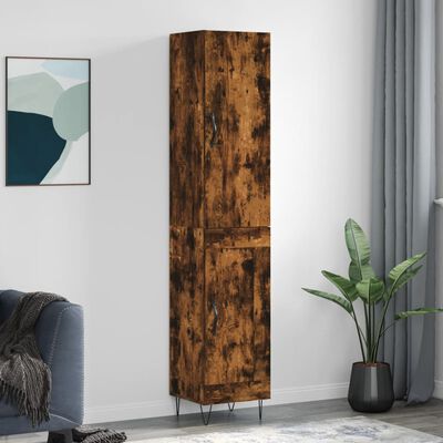 vidaXL Skříň highboard kouřový dub 34,5 x 34 x 180 cm kompozitní dřevo