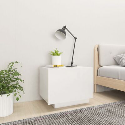 vidaXL Noční stolek vysoký lesk bílý 100 x 35 x 40 cm dřevotříska