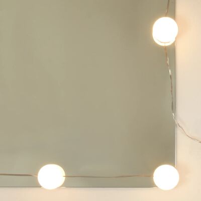 vidaXL Zrcadlová skříňka s LED dub sonoma 90x31,5x62 cm