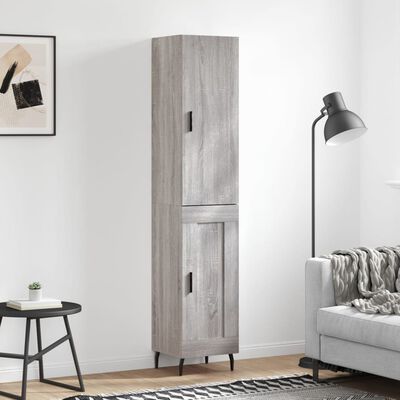 vidaXL Skříň highboard šedá sonoma 34,5 x 34 x 180 cm kompozitní dřevo