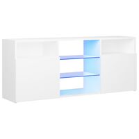 vidaXL TV skříňka s LED osvětlením bílá 120 x 30 x 50 cm