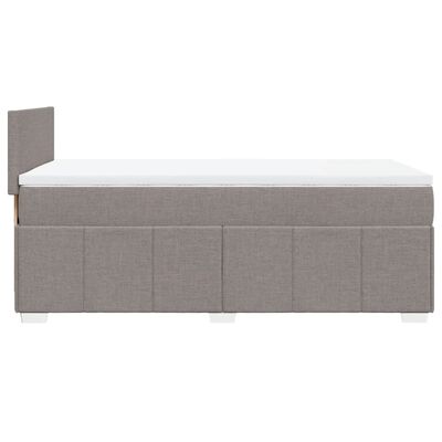 vidaXL Box spring postel s matrací taupe 90x190 cm textil