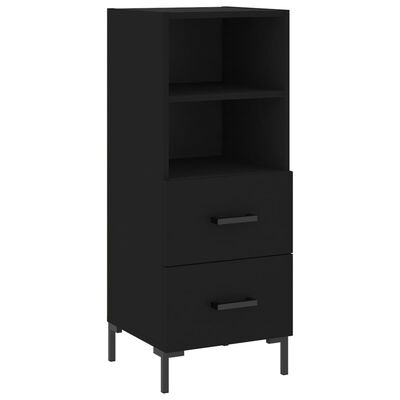 vidaXL Skříň highboard černá 34,5 x 34 x 180 cm kompozitní dřevo