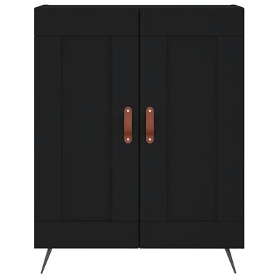 vidaXL Skříň highboard černá 69,5 x 34 x 180 cm kompozitní dřevo