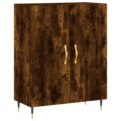 vidaXL Skříň highboard kouřový dub 69,5 x 34 x 180 cm kompozitní dřevo