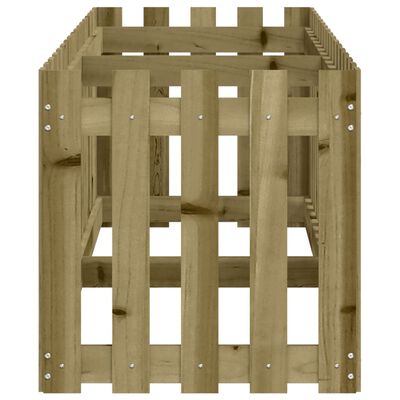 vidaXL Vyvýšený záhon plotový design 200x50x50cm impregnovaná borovice