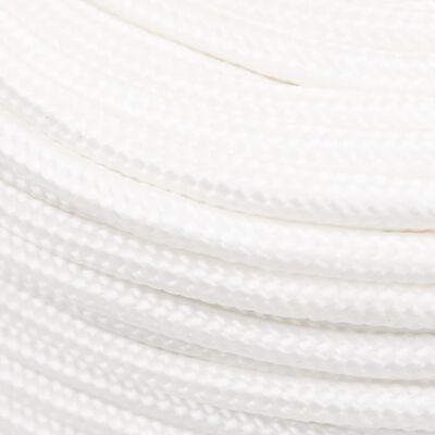 vidaXL Lodní lano celobílé 6 mm 100 m polypropylen