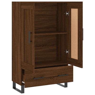 vidaXL Skříň highboard hnědý dub 69,5 x 31 x 115 cm kompozitní dřevo