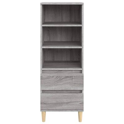 vidaXL Skříň highboard šedá sonoma 40 x 36 x 110 cm kompozitní dřevo