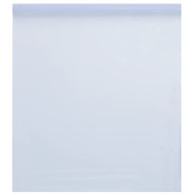 vidaXL Okenní fólie statická matná průhledná bílá 60 x 1 000 cm PVC