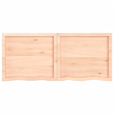 vidaXL Koupelnová deska 140x60x(2-4) cm neošetřené masivní dřevo