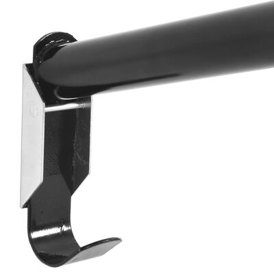 vidaXL Skládací nástěnný držák na sedlo černý železo