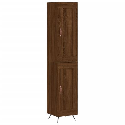 vidaXL Skříň highboard hnědý dub 34,5 x 34 x 180 cm kompozitní dřevo