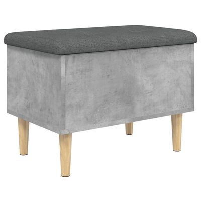 vidaXL Úložná lavice betonově šedá 62 x 42 x 46 cm kompozitní dřevo