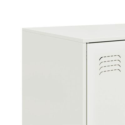 vidaXL Highboard bílý 67 x 39 x 95 cm ocel