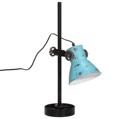 vidaXL Stolní lampa 25 W modrá patina 15 x 15 x 55 cm E27