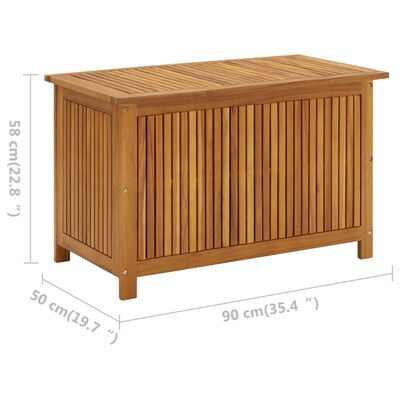 vidaXL Zahradní úložný box 90 x 50 x 58 cm masivní akáciové dřevo