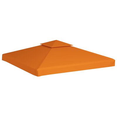 vidaXL Náhradní střecha na altán 310 g/m² oranžová 3 x 3 m