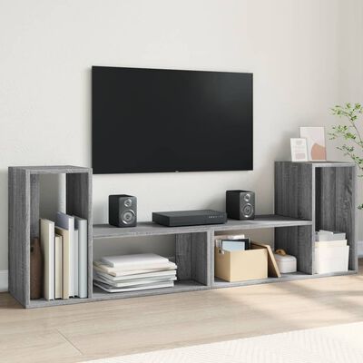 vidaXL TV skříňky 2 ks šedé sonoma 75 x 30 x 50 cm kompozitní dřevo