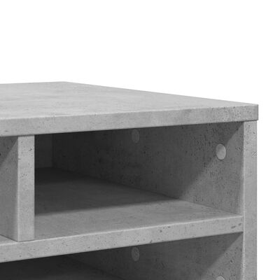 vidaXL Stojan na tiskárnu betonově šedý 49x40x22,5 cm kompozitní dřevo