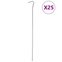 vidaXL Stanové kolíky 25 ks 30 cm Ø 4 mm pozinkovaná ocel